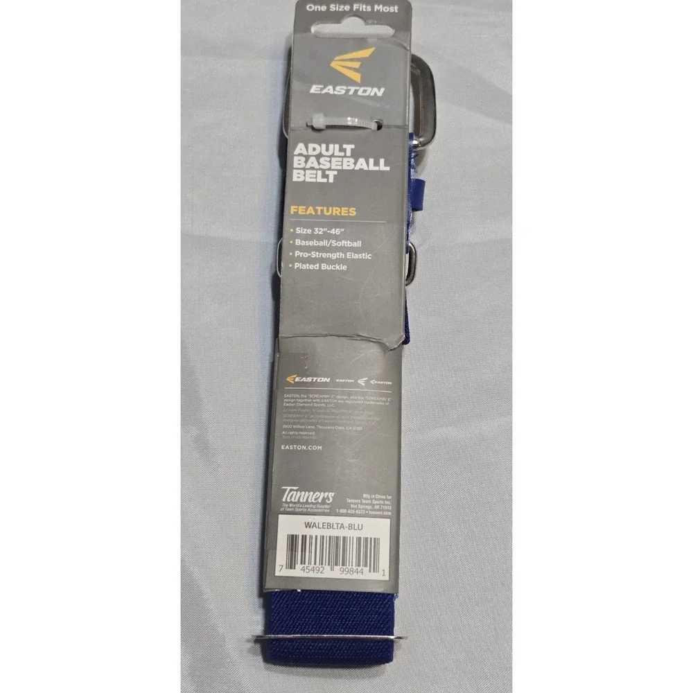 EASTON Adult Baseball/Softball Belt Blue Adjustable 32-46